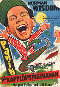 Panik på kapplöpningsbanan 1957 poster Norman Wisdom Margaret Rutherford John Paddy Carstairs Hästar