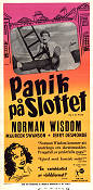 Panik på slottet 1957 poster Norman Wisdom