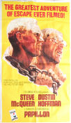 Papillon 1973 poster Steve McQueen Dustin Hoffman Victor Jory Franklin J Schaffner Hitta mer: Large poster