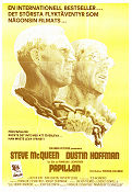 Papillon 1973 poster Steve McQueen Dustin Hoffman Victor Jory Franklin J Schaffner