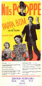 Pappa Bom 1949 poster Nils Poppe Gunnar Björnstrand Else-Merete Heiberg Lars-Eric Kjellgren Barn