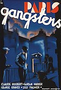 Paris gangsters 1936 poster Claude Hulbert Lilli Palmer