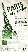 Paris mysterier 1933 poster Patric Knowles Maria Montez
