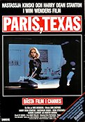 Paris Texas 1984 poster Nastassja Kinski Wim Wenders