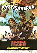 Partisanerna 1970 poster Rock Hudson Sylva Koscina Sergio Fantoni Phil Karlson