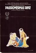Passionernas rike 1978 poster Tatsuya Fuji Kazuko Yoshiyuki Takahiro Tamura Nagisa Oshima Filmen från: Japan