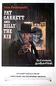 Pat Garrett and Billy the Kid 1973 poster James Coburn Kris Kristofferson Richard Jaeckel Bob Dylan Sam Peckinpah Kändisar