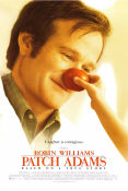 Patch Adams 1998 poster Robin Williams Daniel London Monica Potter Tom Shadyac Medicin och sjukhus