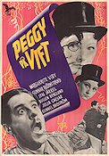 Peggy på vift 1946 poster Marguerite Viby Gunnar Björnstrand Stig Järrel Arne Mattsson