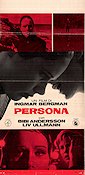 Persona 1966 poster Liv Ullmann Bibi Andersson Margaretha Krook Gunnar Björnstrand Ingmar Bergman Kultfilmer