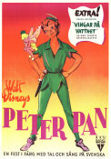 Peter Pan 1953 poster Bobby Driscoll Clyde Geronimi Text: JM Barrie Animerat Barn