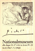 Picasso Nationalmuseum 1967 affisch Hitta mer: Museum