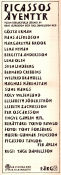 Picassos äventyr 1978 poster Gösta Ekman Hans Alfredson Lena Olin Lena Nyman Tage Danielsson Affischkonstnär: Per Åhlin Filmbolag: AB Svenska Ord Hitta mer: Skåne