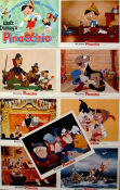 Pinocchio 1940 lobbykort Dickie Jones Norman Ferguson Text: Carlo Collodi Animerat