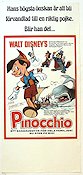 Pinocchio 1940 poster Dickie Jones Norman Ferguson Text: Carlo Collodi Animerat