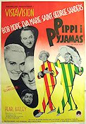 Pippi i pyjamas 1956 poster Bob Hope Eva Marie Saint George Sanders