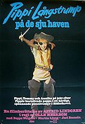 Pippi Långstrump på de sju haven 1970 poster Inger Nilsson