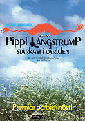 Pippi Långstrump starkast i världen 1988 poster Tami Erin Ken Annakin Text: Astrid Lindgren Hitta mer: Pippi Långstrump