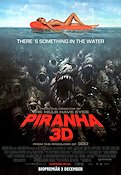 Piranha 3D 2010 poster Elisabeth Shue Fiskar och hajar