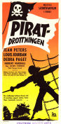 Piratdrottningen 1951 poster Jean Peters Jacques Tourneur