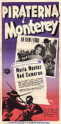 Piraterna i Monterey 1947 poster Maria Montez Rod Cameron Mikhail Rasumny Alfred L Werker