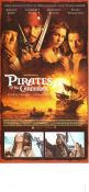 Pirates of the Caribbean 2003 poster Johnny Depp Geoffrey Rush Orlando Bloom Keira Knightley