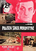 Polisen söker mordvittne 1970 poster Lino Ventura Marlene Jobert Michel Constantin José Giovanni Poliser