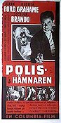 Polishämnaren 1958 poster Glenn Ford Gloria Grahame Fritz Lang Poliser