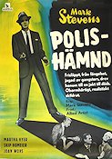 Polishämnd 1957 poster Mark Stevens Film Noir Poliser