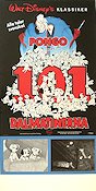 Pongo och de 101 dalmatinerna 1961 poster 