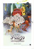 Pongo och valptjuvarna 1961 poster Rod Taylor Hamilton Luske Hundar