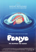 Ponyo 2008 poster Hayao Miyazaki Filmbolag: Studio Ghibli Hitta mer: Anime Fiskar och hajar Filmen från: Japan