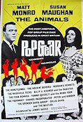 Pop Gear 1965 poster Matt Monro Beatles Animals Spencer Davis Group Rock och pop