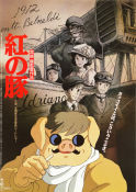 Porco Rosso 1992 poster Hayao Miyazaki Filmbolag: Studio Ghibli Animerat Flyg Filmen från: Japan Hitta mer: Anime