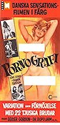 Pornografi 1971 poster Ole Ege Affischkonstnär: Walter Bjorne Musik: Dexter Gordon Danmark