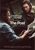 The Post 2017 poster Meryl Streep Tom Hanks Sarah Paulson Steven Spielberg Tidningar
