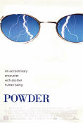 Powder 1995 poster Mary Steenburgen Sean Patrick Flanery Lance Henriksen Victor Salva Glasögon
