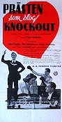 Prästen som slog knockout 1943 poster Allan Bohlin Åke Söderblom Gaby stenberg Olle Tandberg Hugo Bolander Boxning