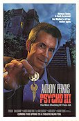 Psycho 3 1985 poster Diana Scarmid Jeff Fahey Anthony Perkins