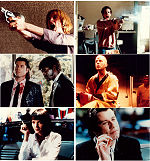 Pulp Fiction 1994 lobbykort John Travolta Bruce Willis Uma Thurman Samuel L Jackson Tim Roth Quentin Tarantino