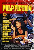 Pulp Fiction 1994 poster John Travolta Bruce Willis Uma Thurman Quentin Tarantino Kultfilmer