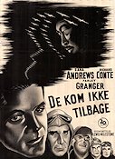 The Purple Heart 1944 poster Dana Andrews Richard Conte Farley Granger Flyg Krig