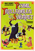 Pysen Trollkarlen och svärdet 1963 poster Rickie Sorensen Wolfgang Reitherman Animerat