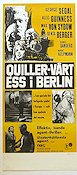 Quiller vårt ess i Berlin 1967 poster George Segal Alec Guinness Max von Sydow Senta Berger Agenter