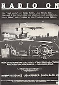 Radio On 1980 poster David Beames Chris Petit Bilar och racing