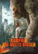 Rampage 2018 poster Dwayne Johnson Naomie Harris Malin Akerman Brad Peyton
