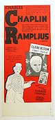 Rampljus 1952 poster Claire Bloom Nigel Bruce Buster Keaton Charlie Chaplin Cirkus