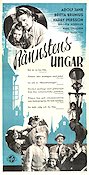 Rännstensungar 1945 poster Adolf Jahr Britta Brunius Harry Persson Ragnar Frisk