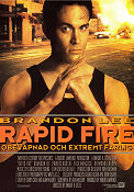 Rapid Fire 1992 poster Brandon Lee Powers Boothe Dwight H Little Kampsport