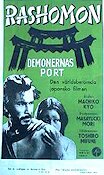 Rashomon demonernas port 1950 poster Toshiro Mifune Machiko Kyo Masayuki Mori Akira Kurosawa Asien